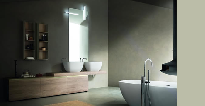 salle de bain arblu 2 vasques baignoire a poser design